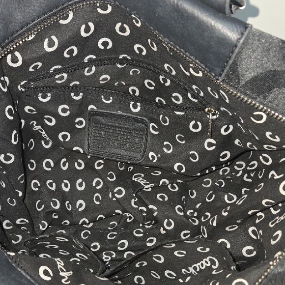 Coach Black Signature Satchel - Picture 13 of 15